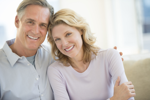 Couple Smiling Together At Home Acupuncture Daphne AL